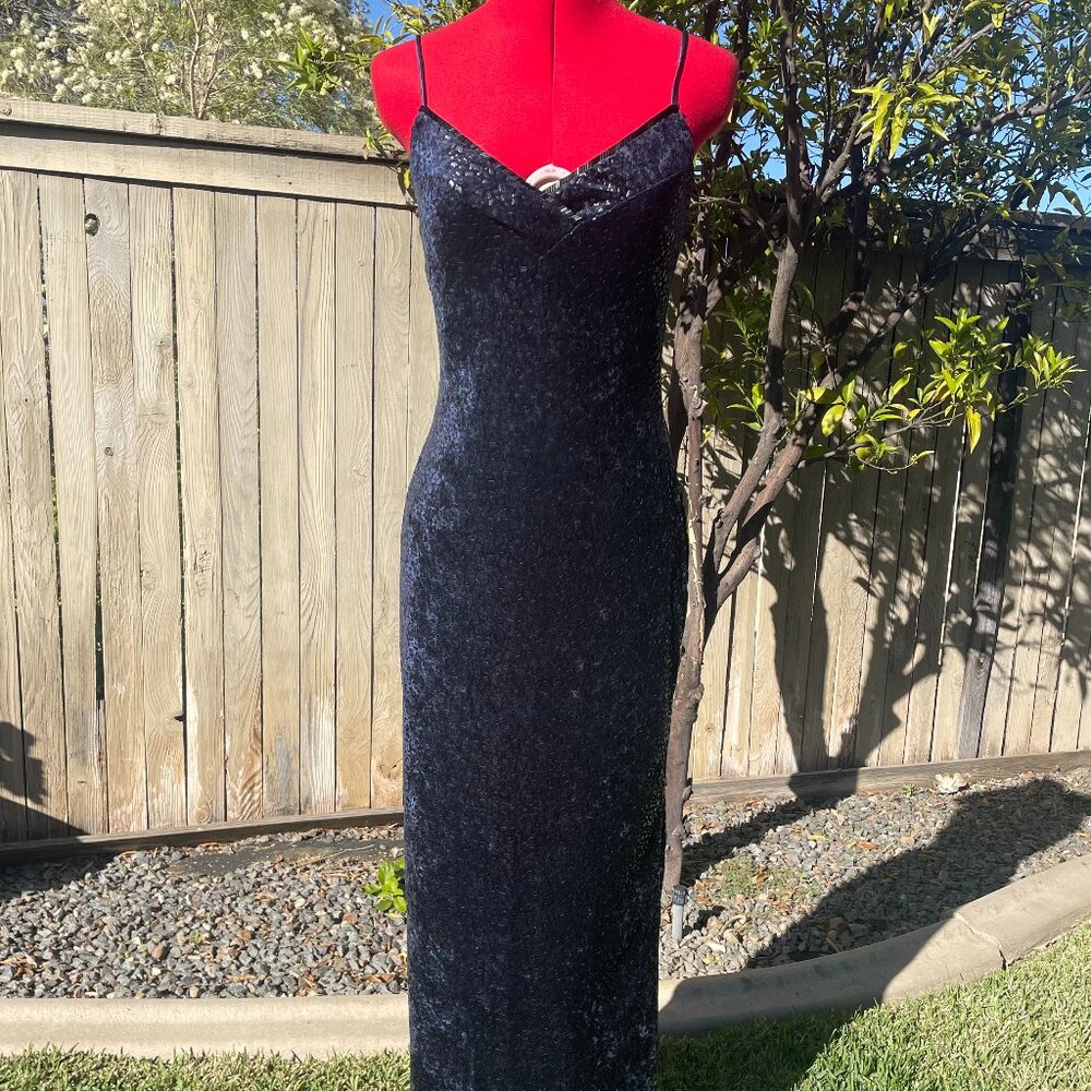 Vintage 1990s Velvet Maxi Dress